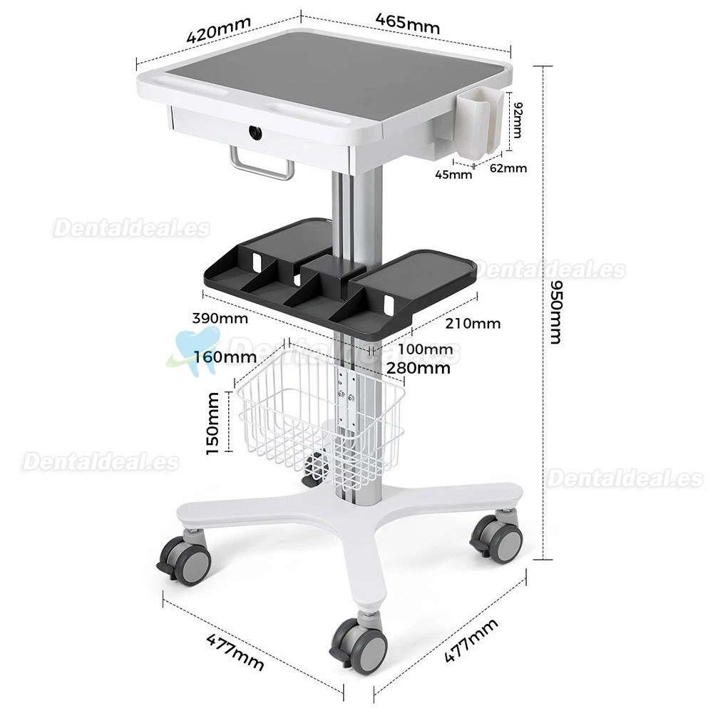 Likaymo RC-1 Carro Dental M&oacute;vil Multifunci&oacute;n para Laboratorio, Hospital y Cl&iacute;nica Dental